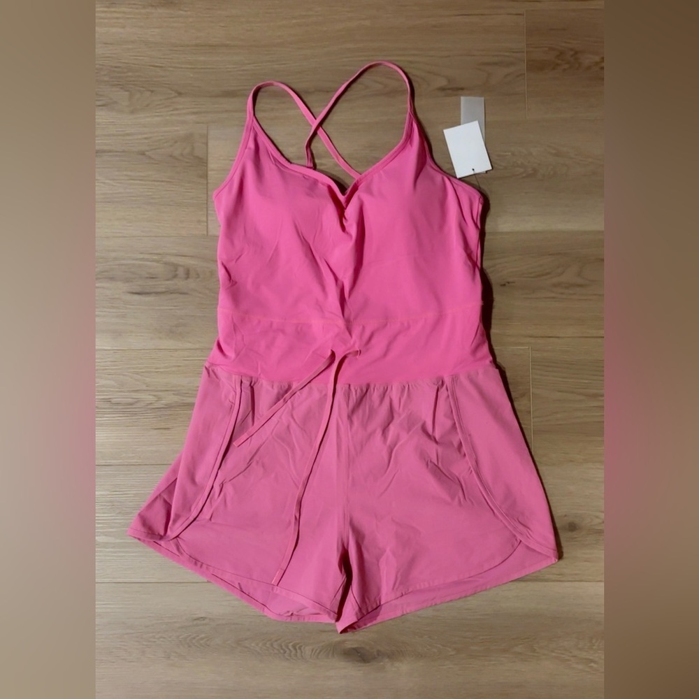 Romper- Boutique Pink Romper - Pockets MSRP $59
